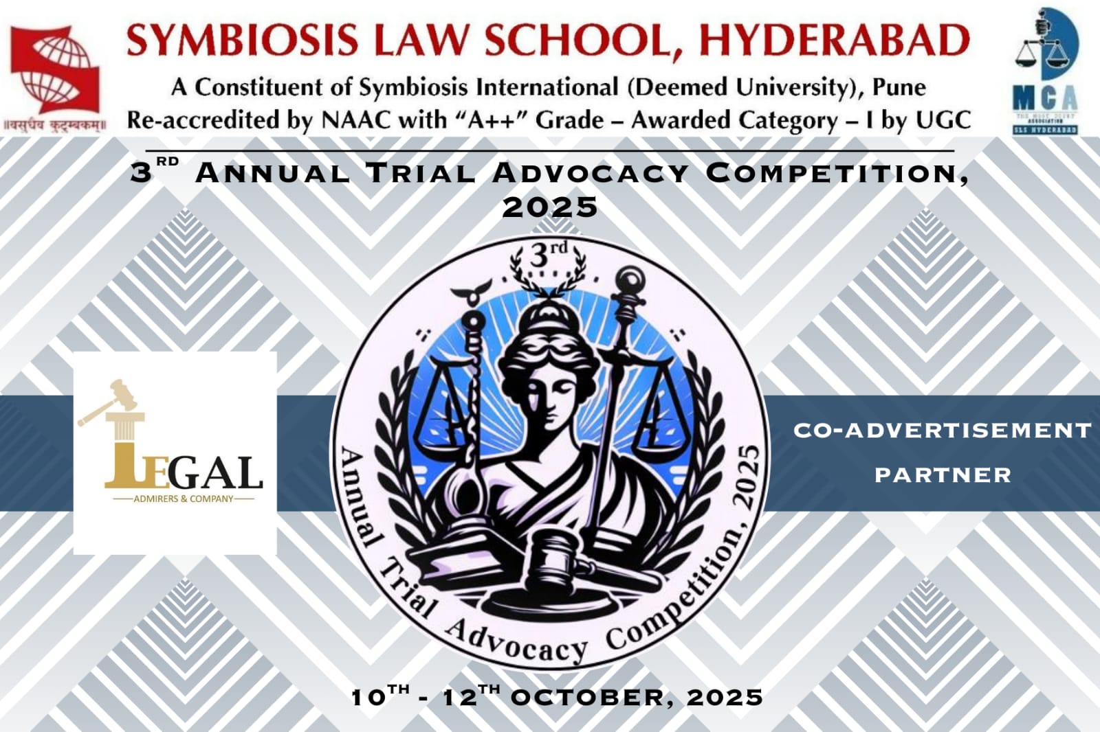 3rd Annual Trial Advocacy Competition by Symbiosis Law School, Hyderabad: Register Now!